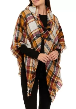 Best Sale 😍 Wonderly Varsity Plaid Boucle Toggle Topper 🧨 -Wonderly Shop Belk 919