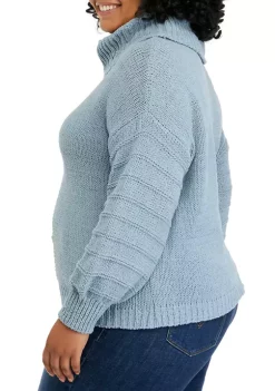 Cheap 🌟 Wonderly Plus Size Long Sleeve Cowl Neck Sweater 👍 -Wonderly Shop Belk 940