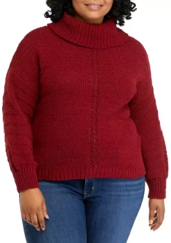 Cheap 🌟 Wonderly Plus Size Long Sleeve Cowl Neck Sweater 👍 -Wonderly Shop Belk 942