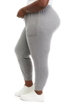 Best Sale 🛒 Wonderly Studio Plus Size Pull On French Terry Joggers 🧨 -Wonderly Shop Belk 946