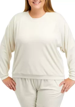 Best reviews of 🎉 Wonderly Plus Size Long Sleeve Washed Velour Sweatshirt 😉