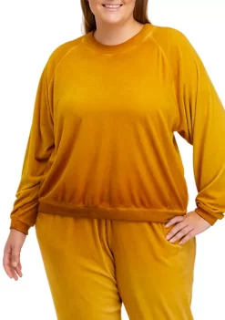 Best reviews of 🎉 Wonderly Plus Size Long Sleeve Washed Velour Sweatshirt 😉 -Wonderly Shop Belk 963
