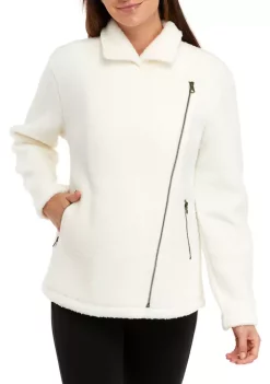 Flash Sale 🎁 Wonderly 👩 Women's Sherpa Moto Jacket 🔥 -Wonderly Shop Belk 982