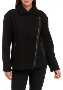 Flash Sale 🎁 Wonderly 👩 Women's Sherpa Moto Jacket 🔥 -Wonderly Shop Belk 983