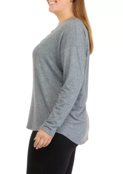 Coupon 👏 Wonderly Studio Plus Size Long Sleeve Henley Top 🤩 -Wonderly Shop Belk 993